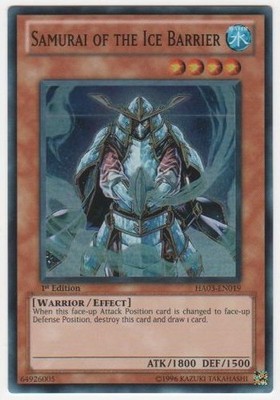 Samurai of the Ice Barrier - HA03-EN019 - Super Rare - 1st Edition - Lightly Pla
