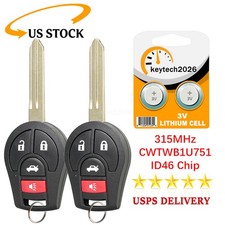 2 For Nissan Versa Sedan Remote Car Key Fob 2013 2014 2015 2016 2017 2018 2019 2 For Nissan Versa Sedan Remote Car Key Fob 2013 2014 2015 2016 2017 2018 2019