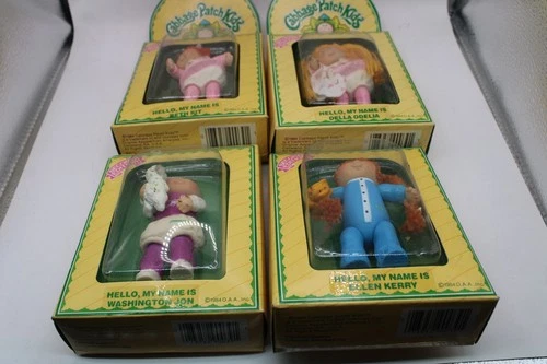 Vintage Lot 4 Cabbage Patch Kids Poseable Figures Second Edition 1984 In Boxes