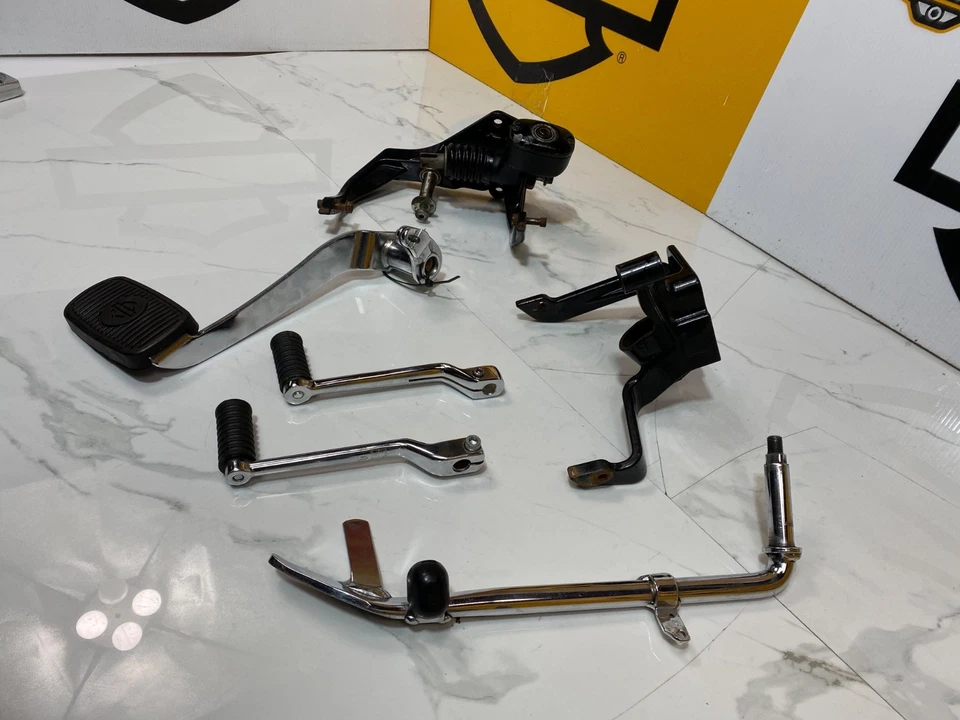 00-17 OEM Harley-Davidson Softail Fatboy Heritage rodapés montagens alavancas Jiffy - Imagem 3 de 4