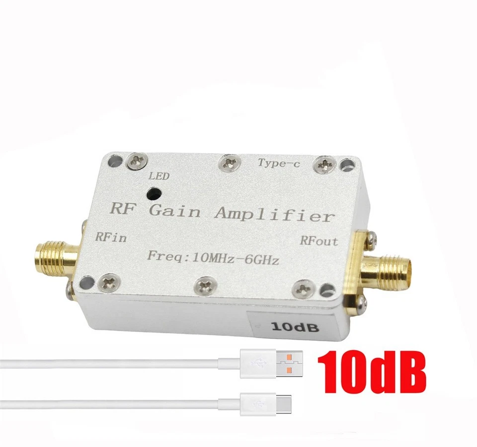 10M-6Ghz High Flatness Amplifier 10-40DB Front End Receiver RF Signal Drive - Image 4 of 4
