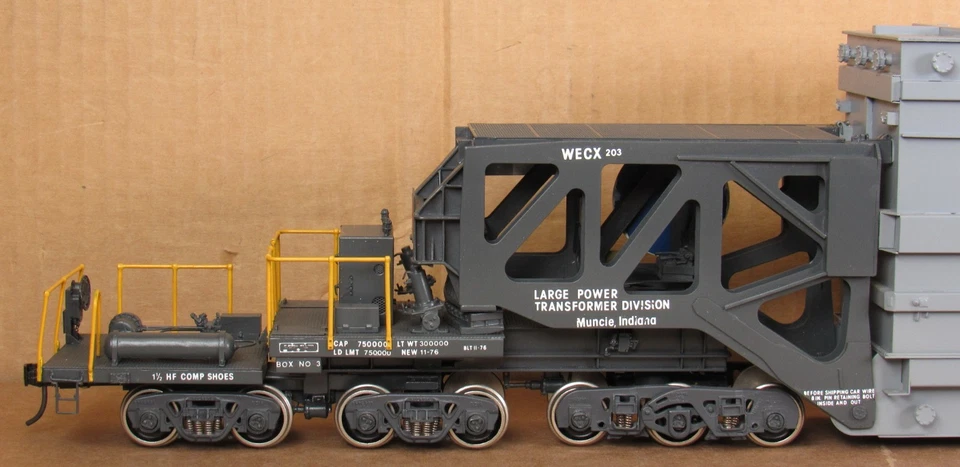 Overland /AJIN Westinghouse Schnabel Flatcar w/Transformer Load O-Scale 2-Rail * - Image 3 of 4