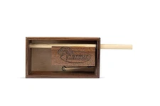 Duck Commander Button Pusher Turkey Call, Walnut Turkey Call, Turkey Gobble B...