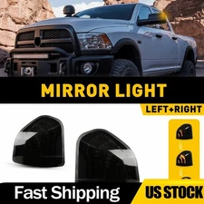 2X LED Sequential Amber Side Mirror Signal Light For Dodge Ram 1500 2500 3500