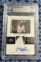 2003-04 Exquisite LeBron James RC Auto BGS Authentic Altered
