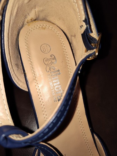 Bellmora Blue Dress Dance Swing Flapper Women’s Mary Jane’s Heels Sz8.5 Costume - Picture 4 of 14