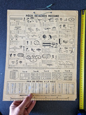 carton de magasin pour le rangement du MEUBLE MECCANO original