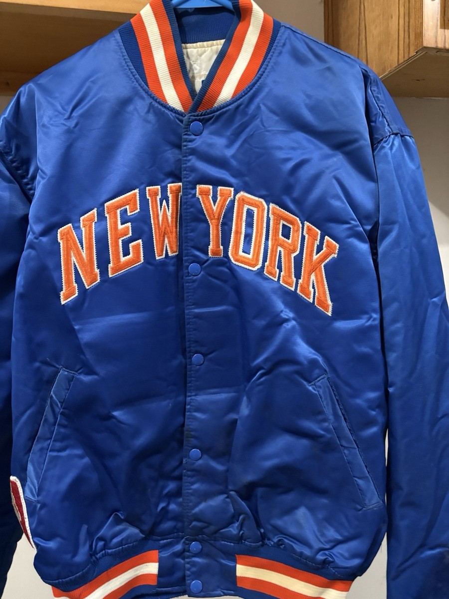 Vintage Rare Starter Bomber Satin Jacket, New York Knicks XL
