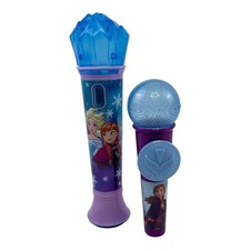 Disney Frozen Anna  Elsa Sing Along Microphone Set Kids Toy Music and Lights