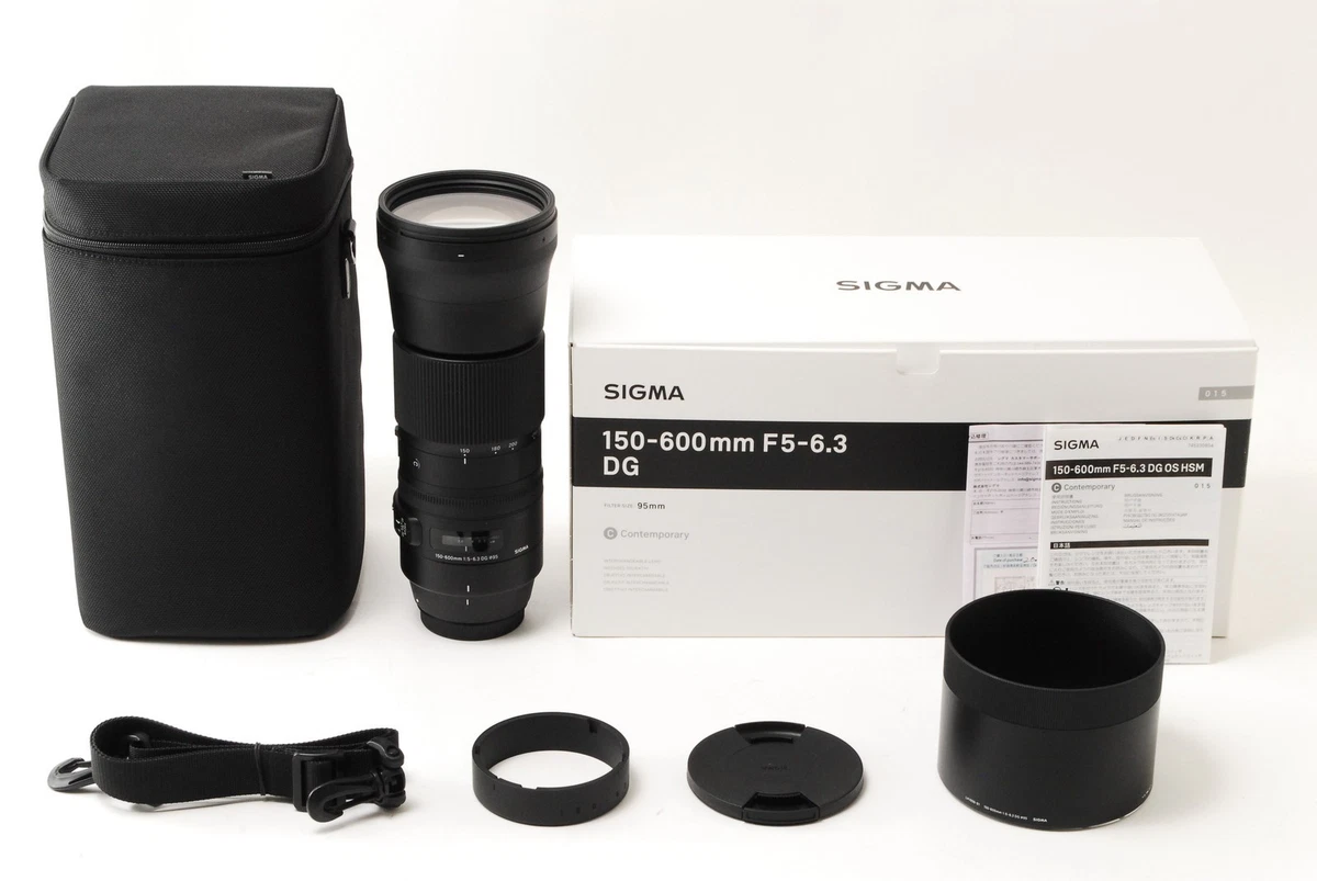 SIGMA 150-600mm F5-6.3 DG CANON EFマウント Sigma 150-600mm f5-6.3 DG OS Contemporary Lens for Canon EF COS1506DGC