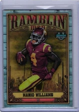 2023 Bowman Chrome University Ramblin Man SP #RM-7 Mario Williams Rookie USC