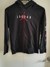 Nike Air Jordan Kids Size Medium Black Hoodie