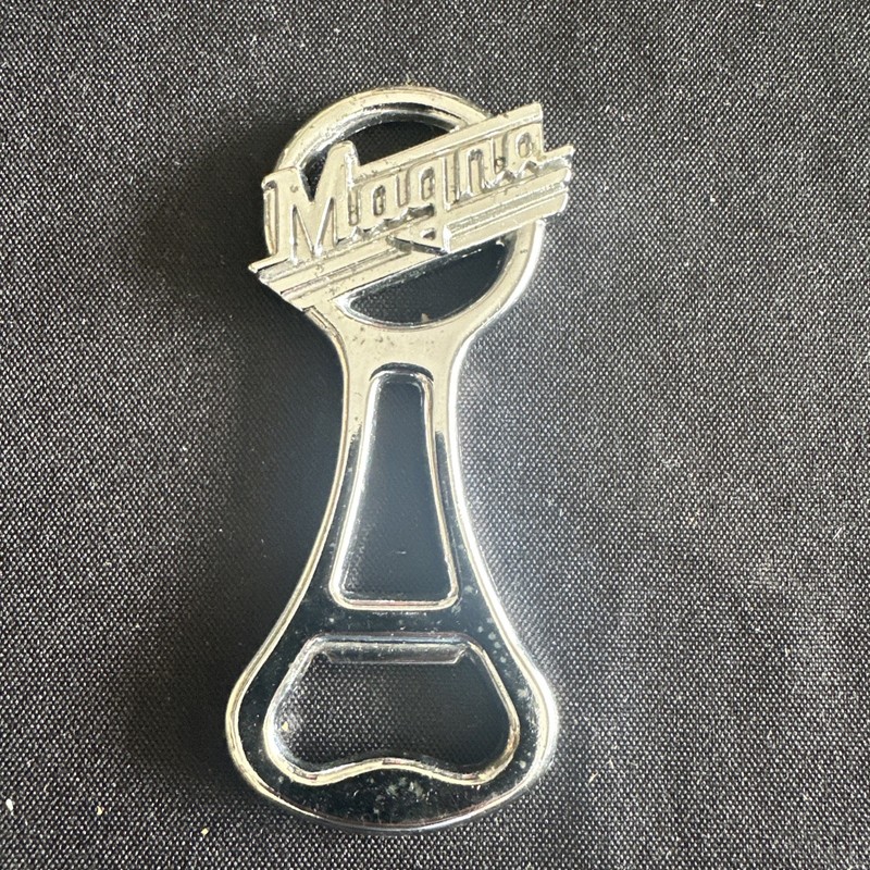 Magna Cigarettes Vintage Promotional Chrome Bottle Opener Heavy Duty