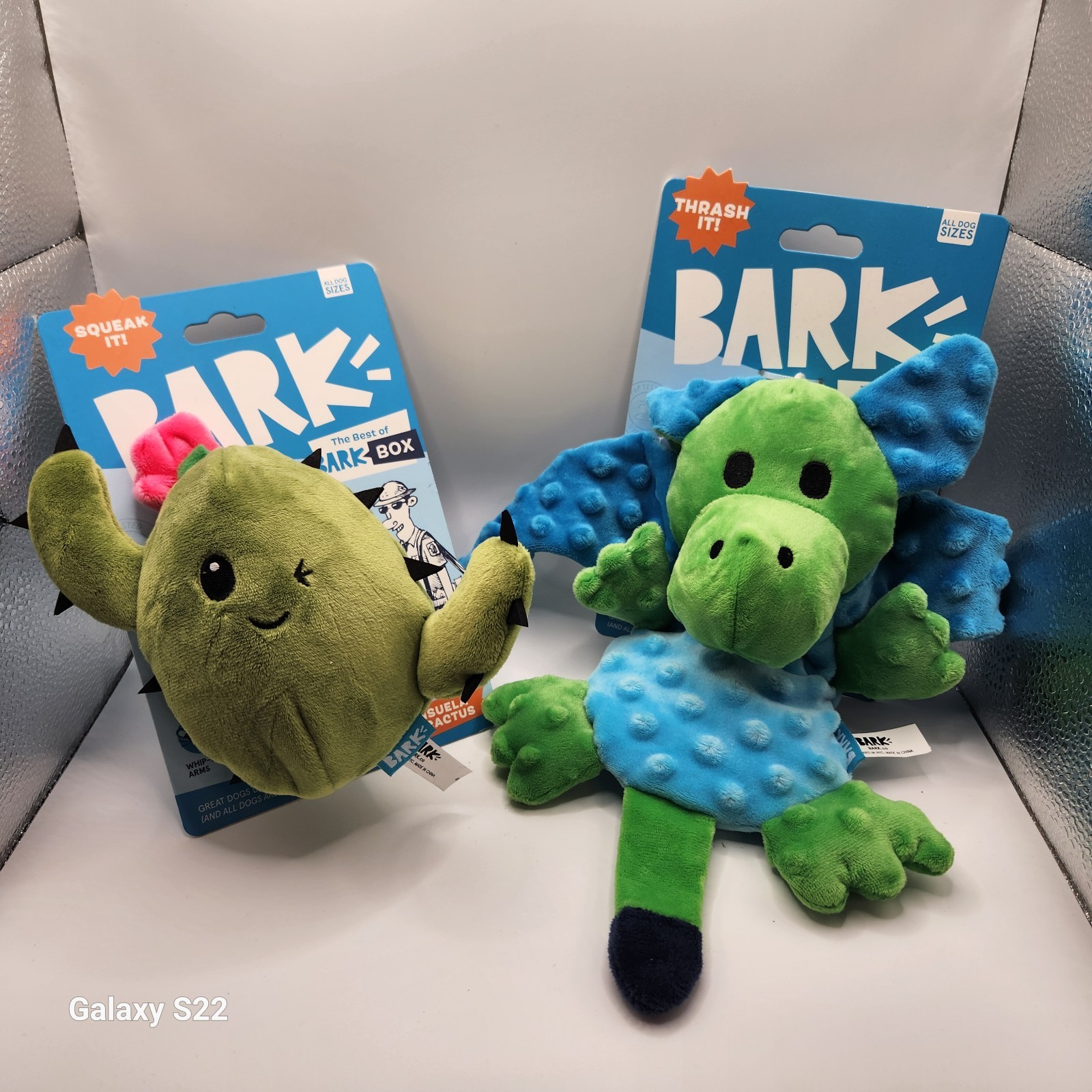 BarkBox Humbert The Dragon Squeaky Crinkly  & Consuela the C