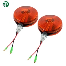 2 Pack Amber Marker Light Lamp Dual Face Turn Signal Tractor W9501-66001