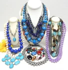 VINTAGE TO NOW FASHION/COSTUME JEWELRY NECKLACE LOT, ASSORTED MATERIALS