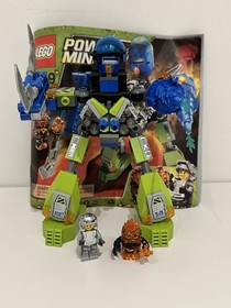 Lego Power Miners Magma Mech 8189 100% Complete W/ Manual W/minifigures