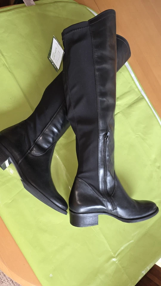 Tolle Paul Green Vario M/L Schaftweite  Stiefel Over Knee  Gr.40 UK 6,5 Schwarz  - Bild 3 von 4