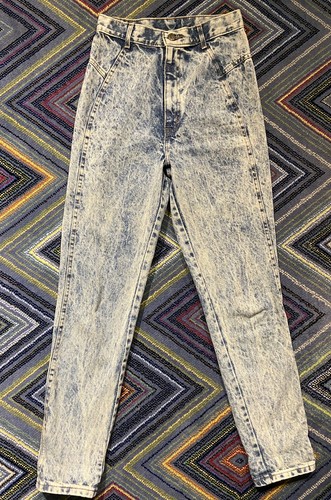 2 Vintage Acid Wash Mom Jeans Chic Rocky Mountain 1980s sz 9 Rockies USA Made - Picture 16 of 24