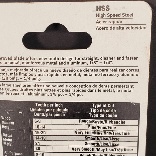 BOSCH #T118B T-SHANK JIG SAW BLADES 11-14 TPI/DPPD/PO HSS 3.5" NOS - Picture 6 of 7