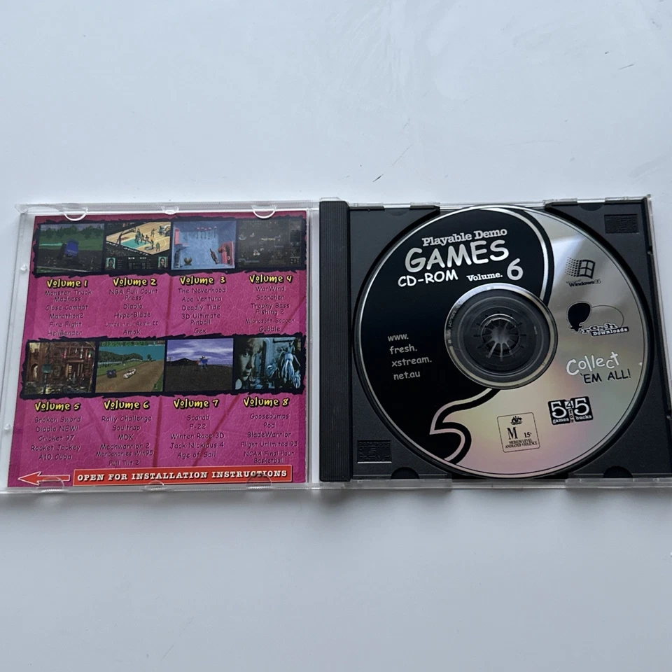 Hottest Playable Trial CD-ROM Games Volume 6 PC 1996 Vintage Fresh Software RARE - Image 4 of 4