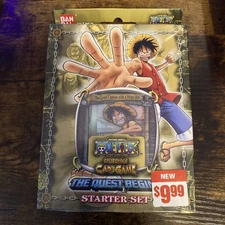 ONE PIECE CCG The Quest Begins Starter Set Card Game Deck Ban Dai Anime 2005 new