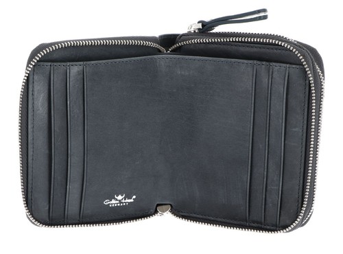Golden Head Garda Two-Zip Billfold Wallet Geldbörse Grey dunkelgrau Neu - Bild 2 von 8