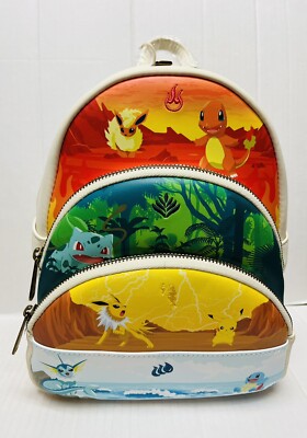 Loungefly Pokémon Kids Backpack - Multicolor Pokémon Color Block Starters Mini Backpack main image 3