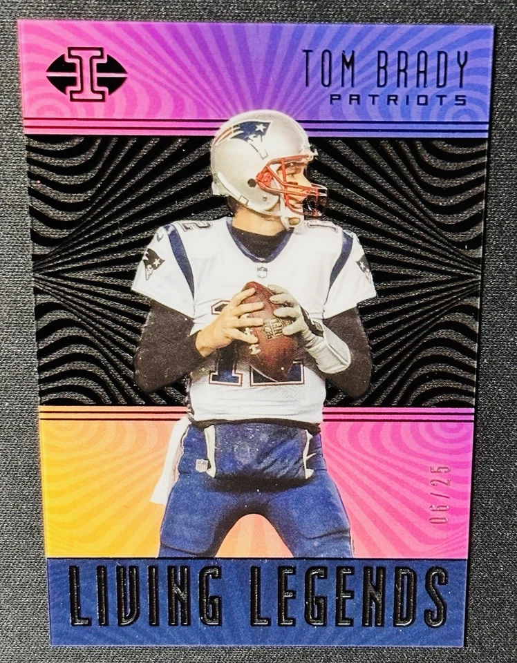 Tom Brady 2018 Panini Illusions Living Legends Black Prizm 6/25! Patriots #LL-TB - Image 4 of 4
