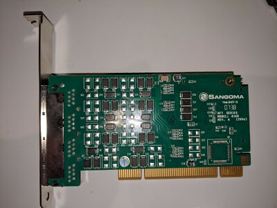Sangoma A104 Quad 4 Span Port PRI T1 E1 Card PCI Asterisk WANPIPE A108