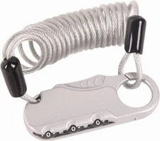 Helmet Lock for Motorcycle Bike Cable Lock Lightweight Lock Combination Small