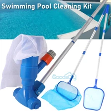 Handheld Above and In-Ground Pool Vacuum Jet Cleaner Spa Pond Fountain with Pole