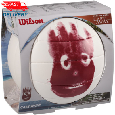 Wilson Cast Away Replica Outdoor Volleyball, Official Size Free Shipping    