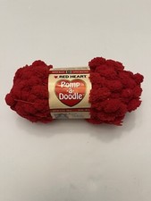 Red Heart Pomp-a-Doodle Pom-Pom Knitting yarn Red Velvet 9919 - 1 Skein