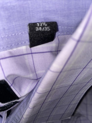 Camisa de vestir para hombre Calvin Klein ajustada sin planchar 17 1/2 - 34/35 XL 100 % algodón - Imagen 3 de 8