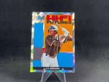 2022 BOWMAN CHROME BASEBALL CJ ABRAMS HI-FI FUTURES ATOMIC REFRACTOR 51/150
