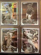 Topps Chrome Sepia Lot 4 Freddie Freeman Kodai Senga Nate Eaton Michael Massey
