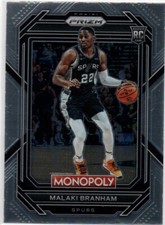 2022-23 Monopoly Prizm #81 Malaki Branham SAN ANTONIO SPURS Rookie Card 87. rookie card picture