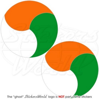 IRLAND Irische Air Corps IAC Flugzeug Kokarde 75mm Aufkleber, Vinyl Sticker x2
