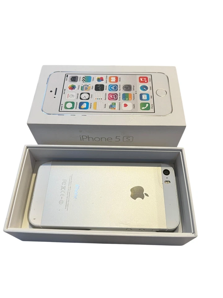 Apple iPhone 5s (A1453) Silver 16GB Original Box No Power READ - Image 2 of 4