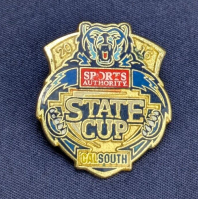 2016 Sports Authority State Cup Pin - Cal South Bear Design