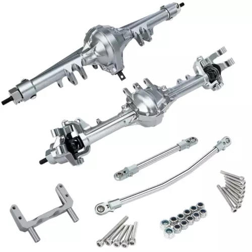 Essieu avant arrière avant alliage CNC pour 1/10 RC chenilleur axial SCX10 II élément enduro CC01 - Photo 18 sur 21