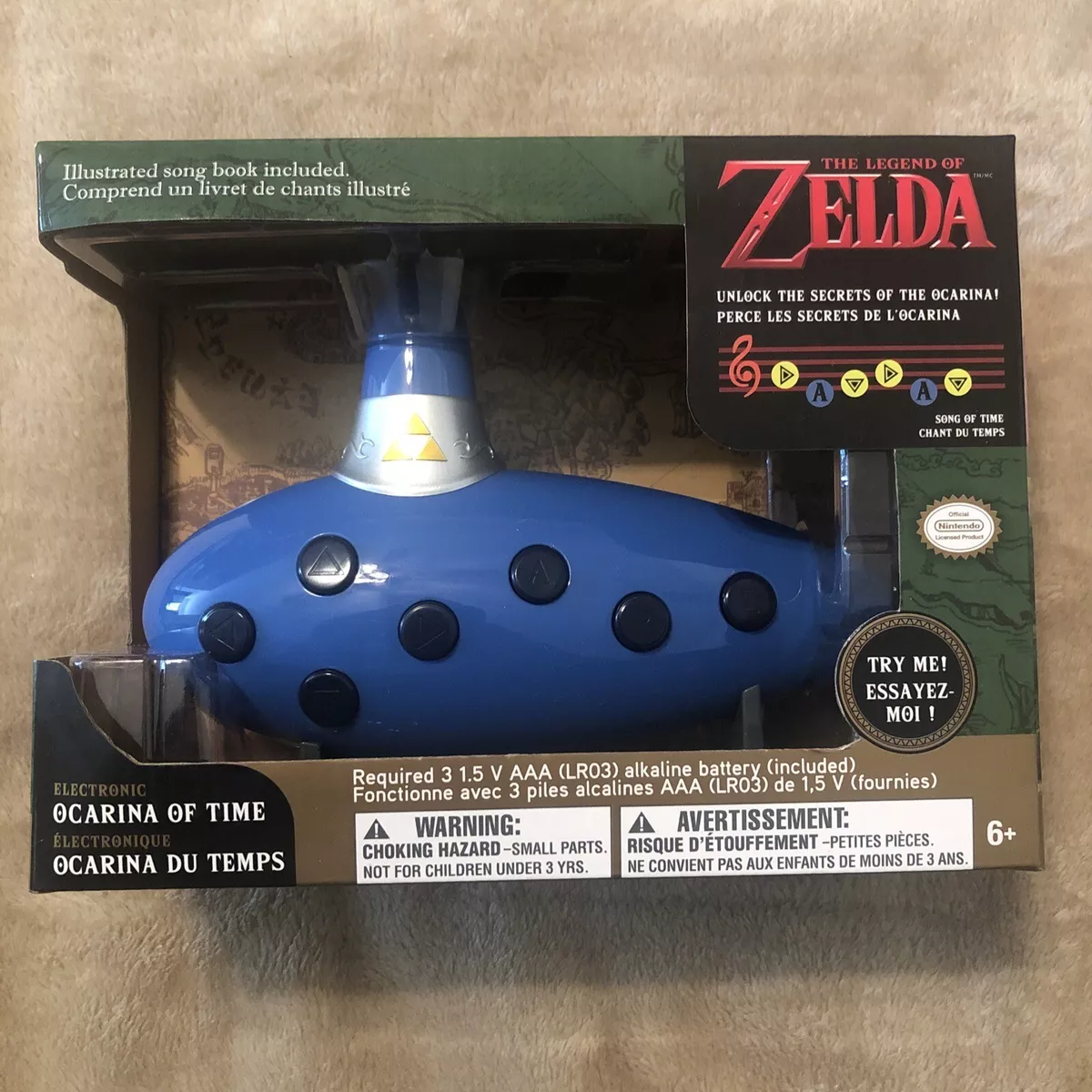 NEW ThinkGeek Legend of Zelda Replica Electronic Ocarina of Time Triforce  Music