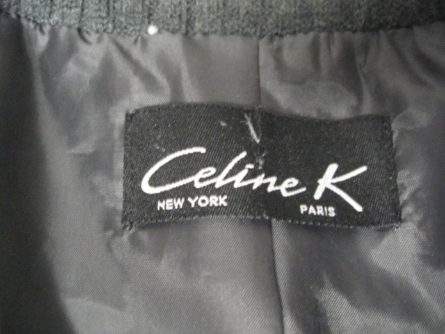 Chaqueta Blazer Abrigo Celine K Paris Nueva York Talla 6 Tejido Lana  Foto 2 de 4