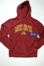 Mens Pro Edge Minnesota Golden Gophers Maroon Hooded Sweatshirt Hoodie NEW! NWT