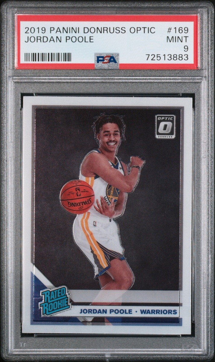 2019 donruss optic jordan poole Auto サイン レア Rookie SP