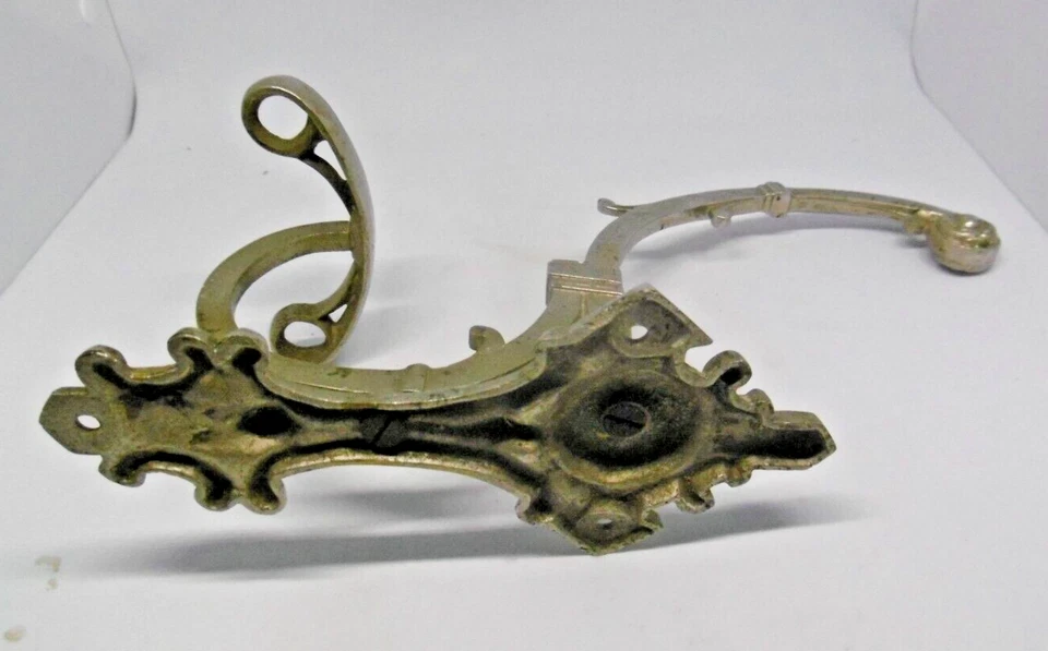 porte manteau ancien bronze nickelé art nouveau - Photo 4/4