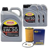 MotoröL Set Special 5W-20 Meguin 8 Liter + ÖLfilter FüR Hyundai Equus 5.0 Gdi VI