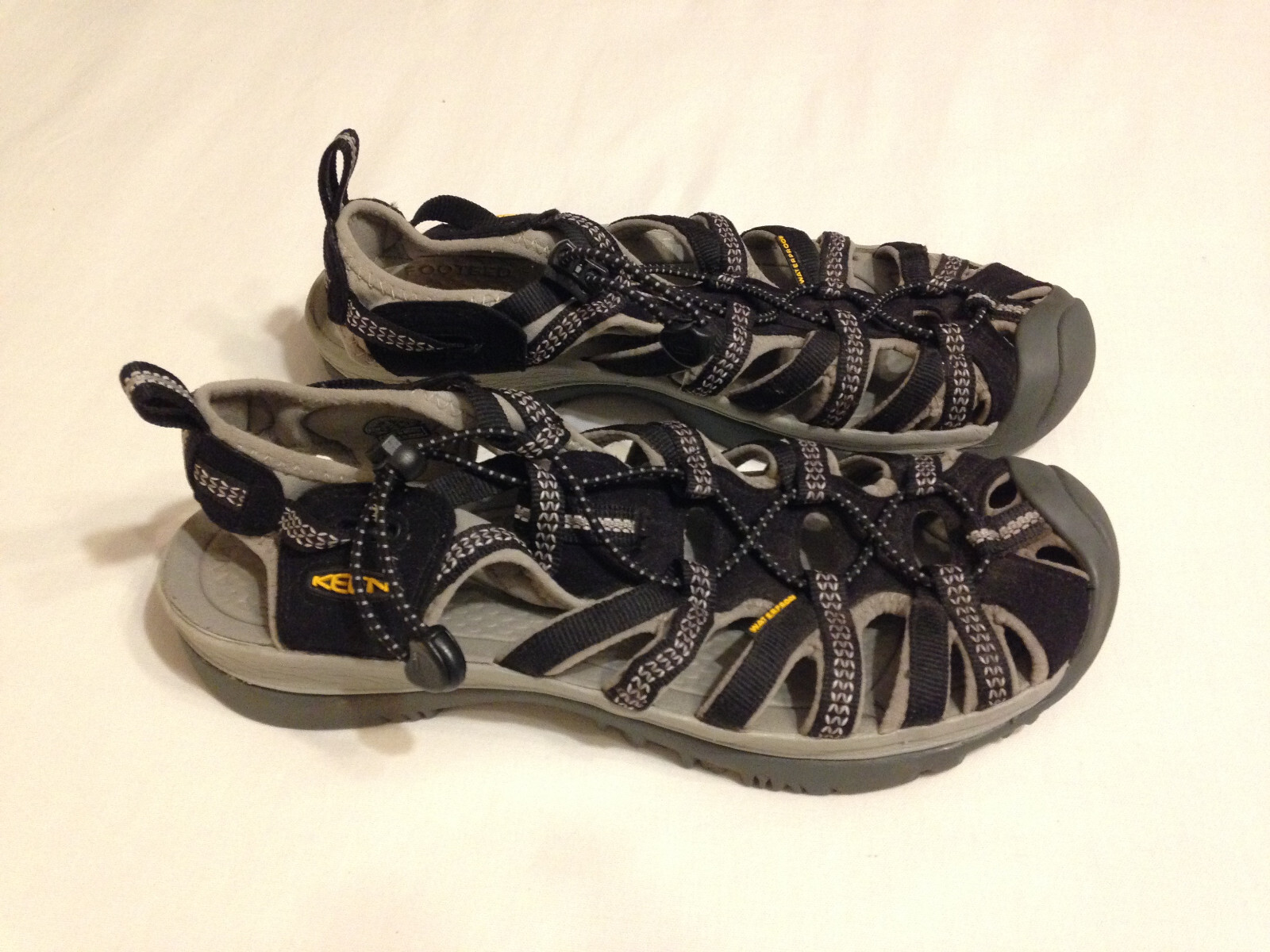 SANDALI SPORTIVI KEEN DONNA WHISPER ESCURSIONISMO GRIGIO NERO TAGLIA US 9 EU 39 5