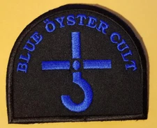 Blue Oyster Cult Band Embroidered Patch approx 3x3.5" blue